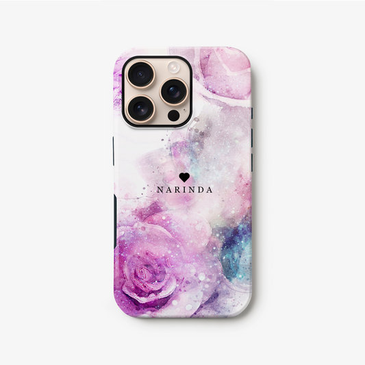 Cosmic Floral Print Personalised Phone Case iPhone 16 Phone Case