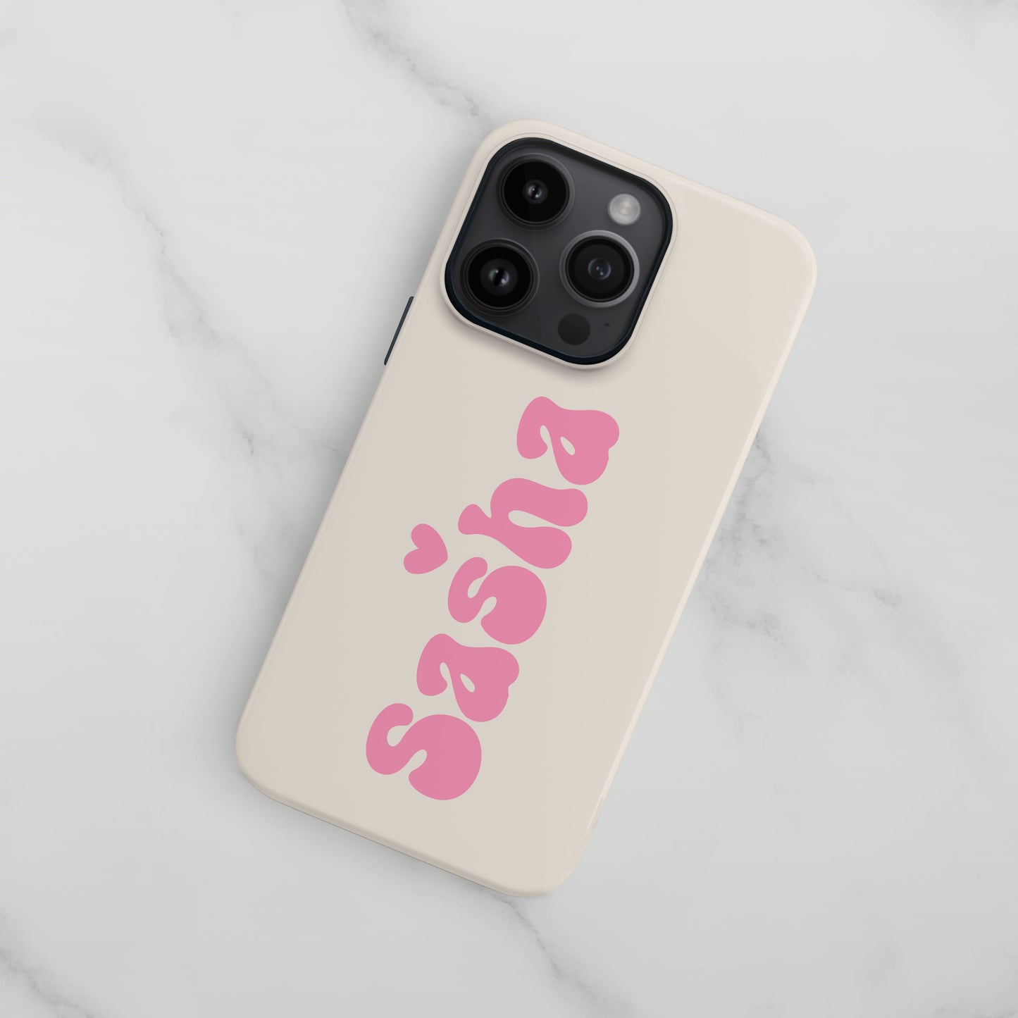 Personalised Pink Retro Name Case  Phone Case