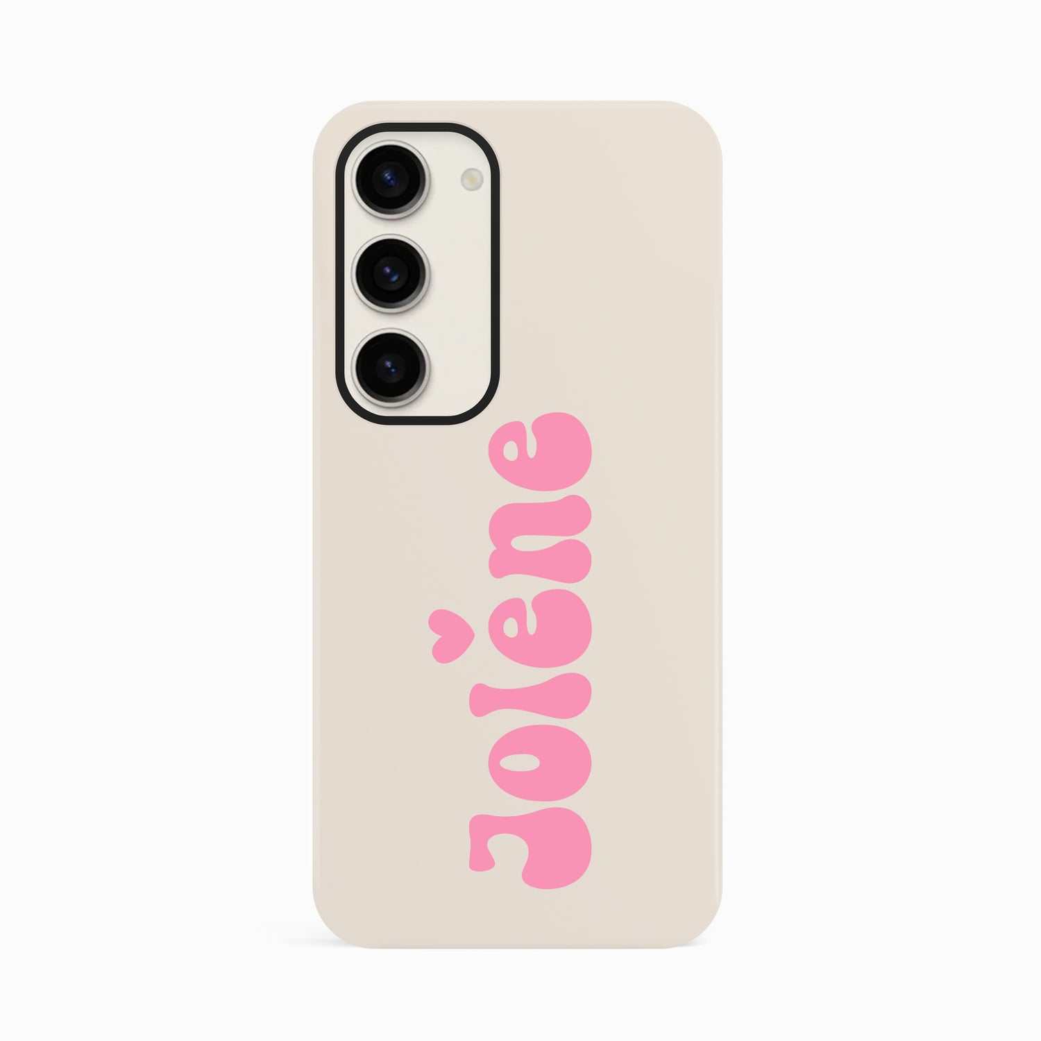 Personalised Pink Retro Name Case Samsung Galaxy S24 Plus Phone Case