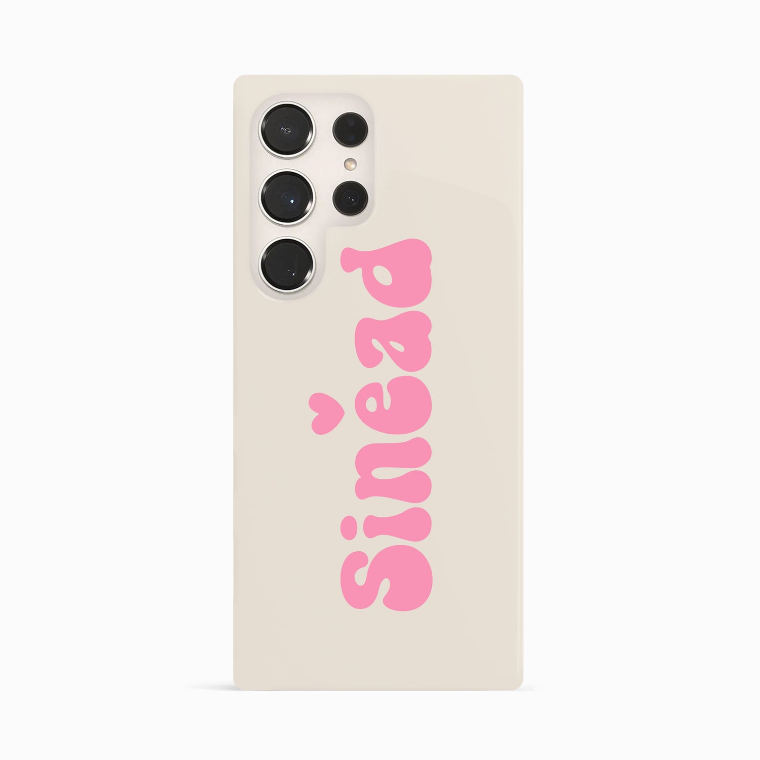 Personalised Pink Retro Name Case Samsung Galaxy S23 Ultra Phone Case