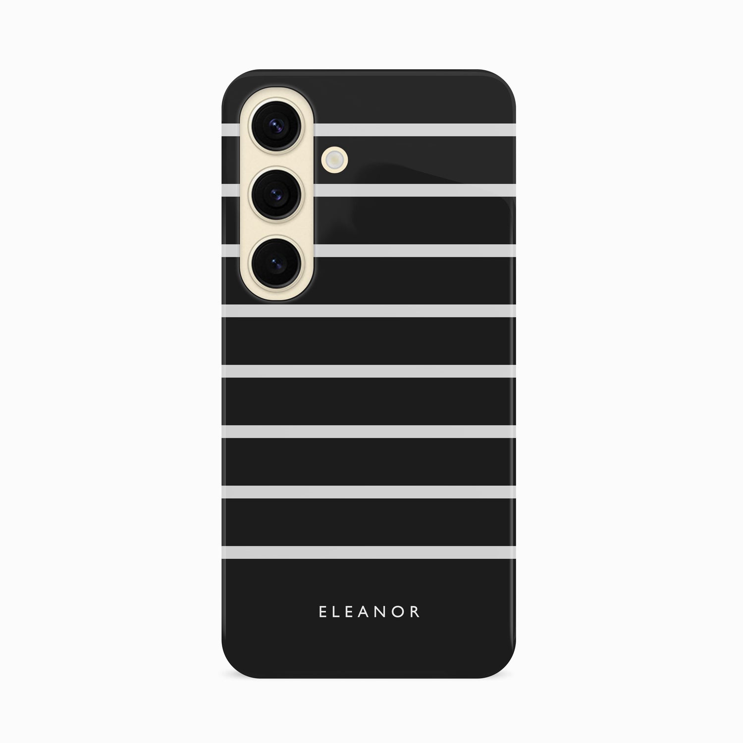 Contemporary Black Stripe Personalised Case Phone Case