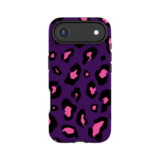 Dark Purple Leopard Spot Pattern Case iPhone 17 Air Phone Case