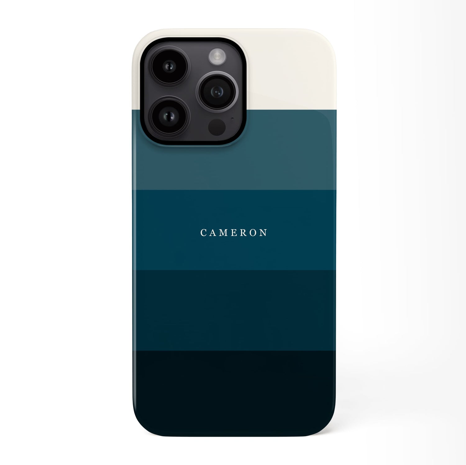 Dark Blue Stripe Pattern Personalised Case iPhone 14 Phone Case