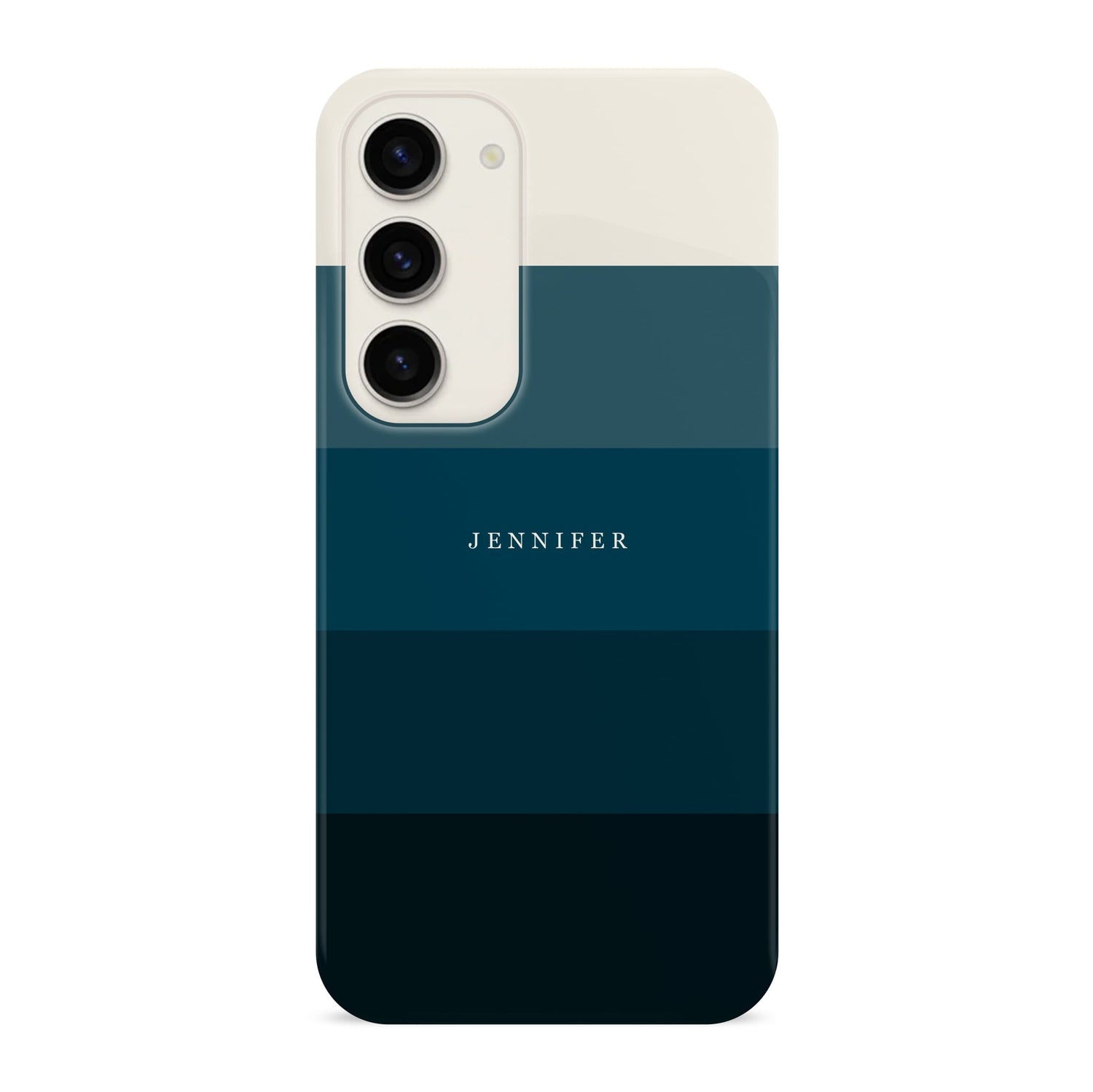 Dark Blue Stripe Pattern Personalised Case Samsung Galaxy S23 Phone Case
