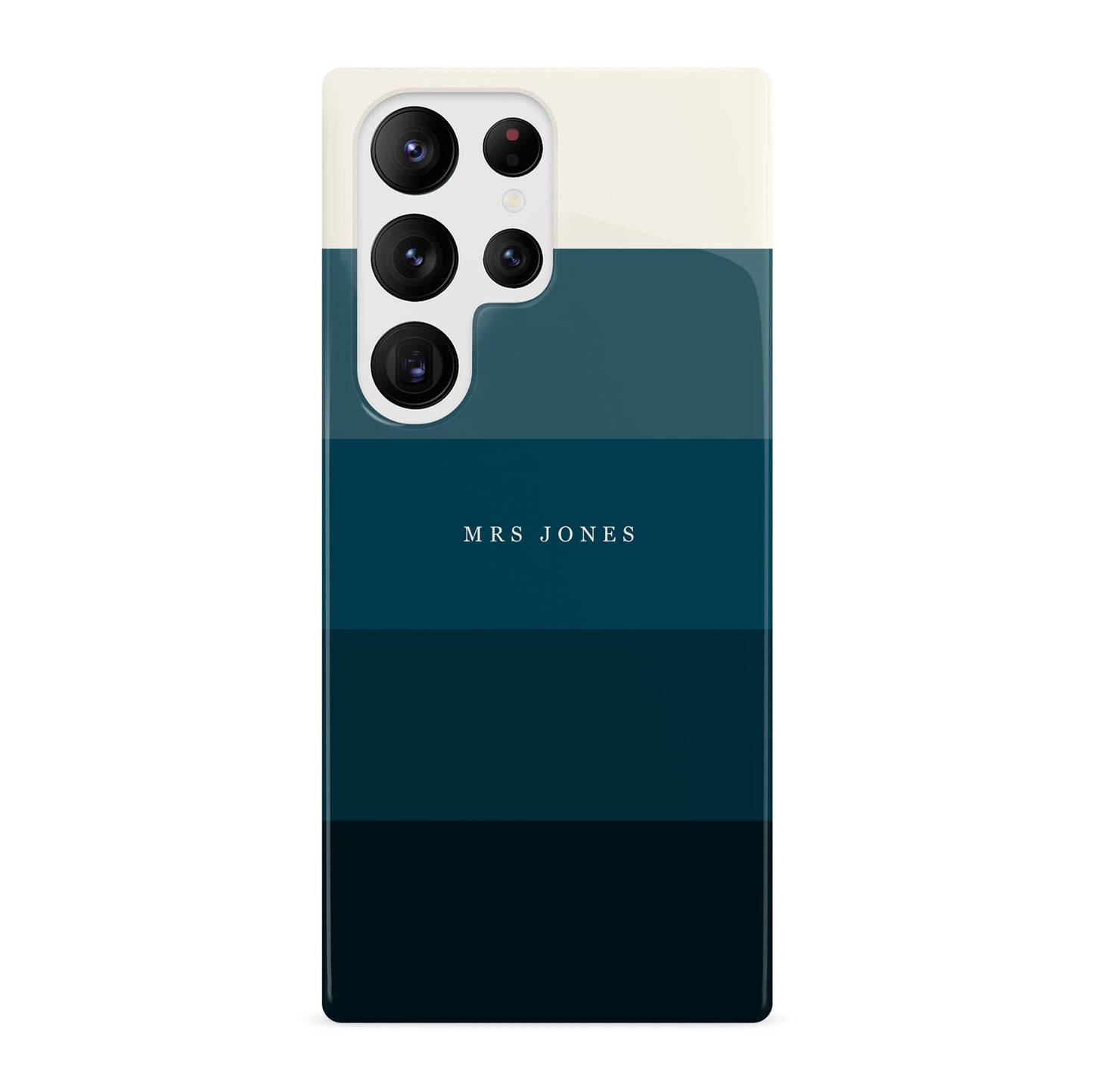 Dark Blue Stripe Pattern Personalised Case Samsung Galaxy S23 Ultra Phone Case