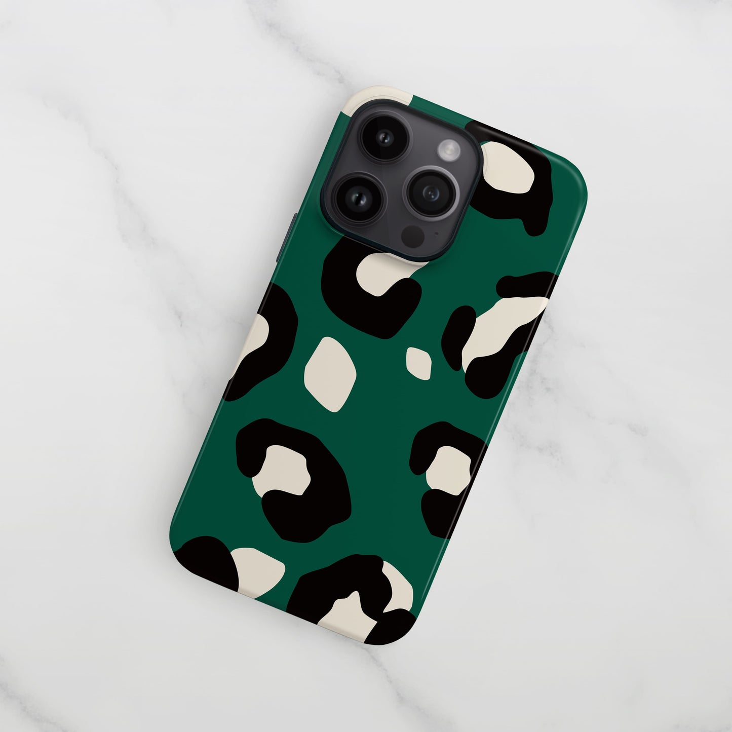 Dark Forest Green Modern Leopard Print Case  Phone Case