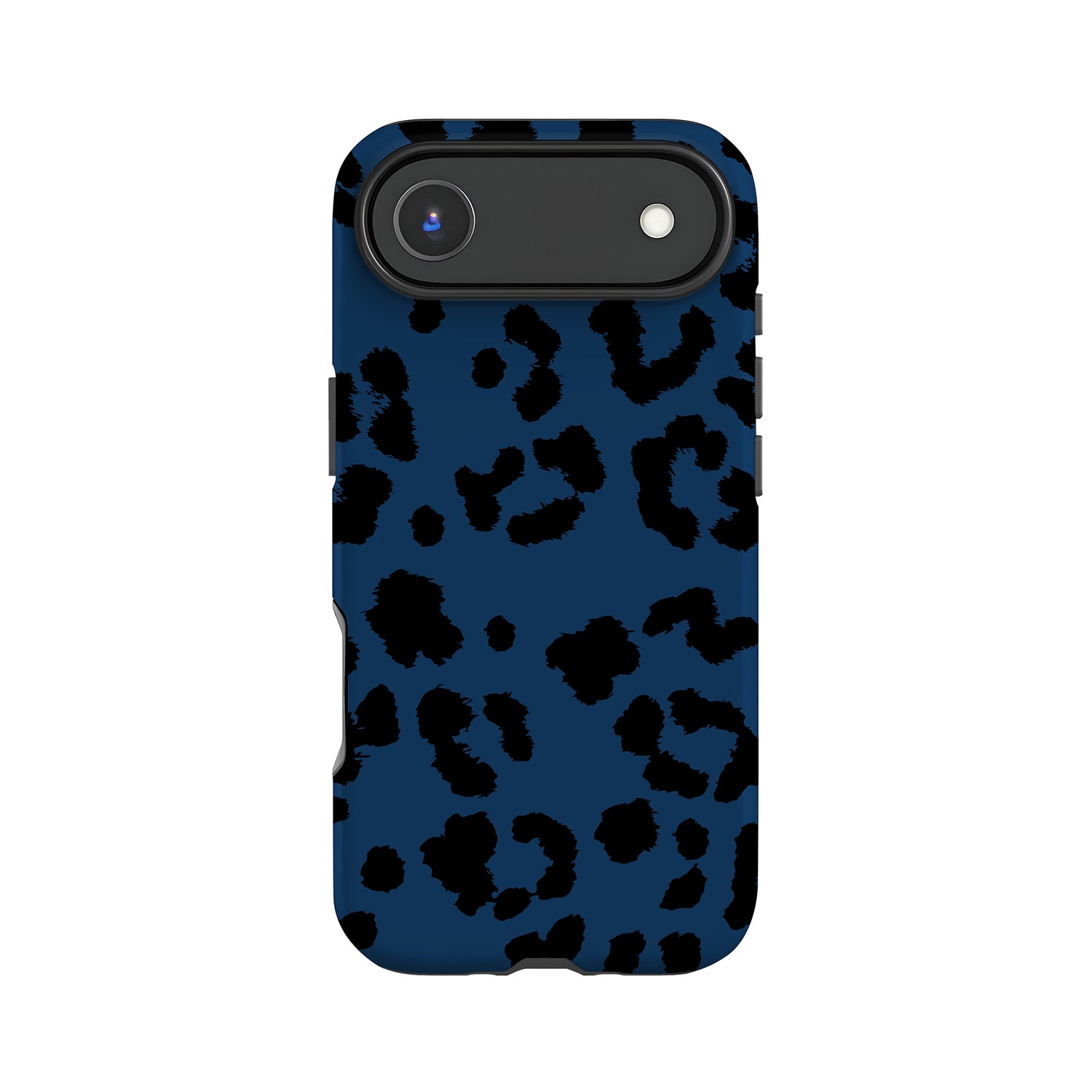 Dark Navy Blue Leopard Print Case iPhone 17 Air Phone Case