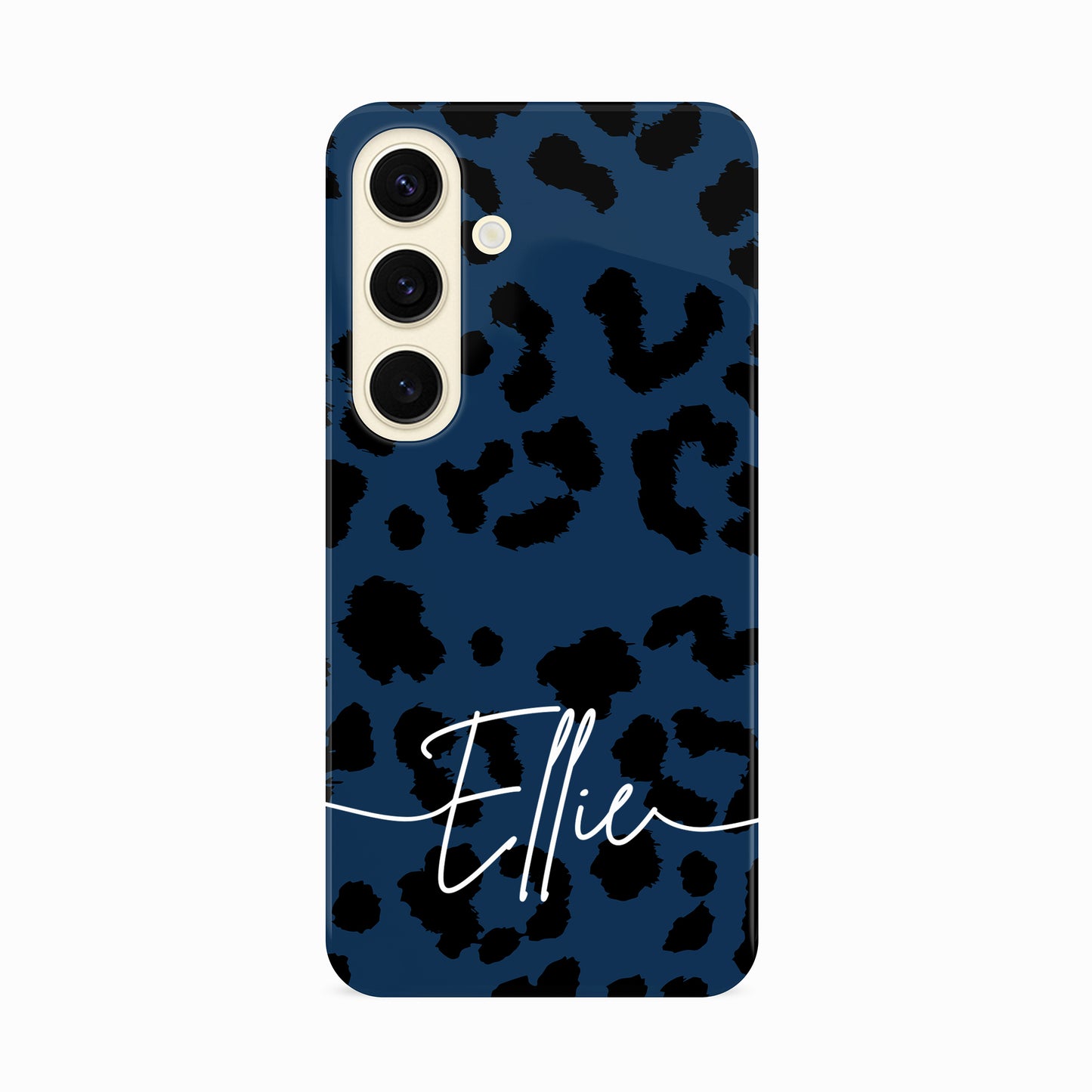 Personalised Navy Leopard Print Case
