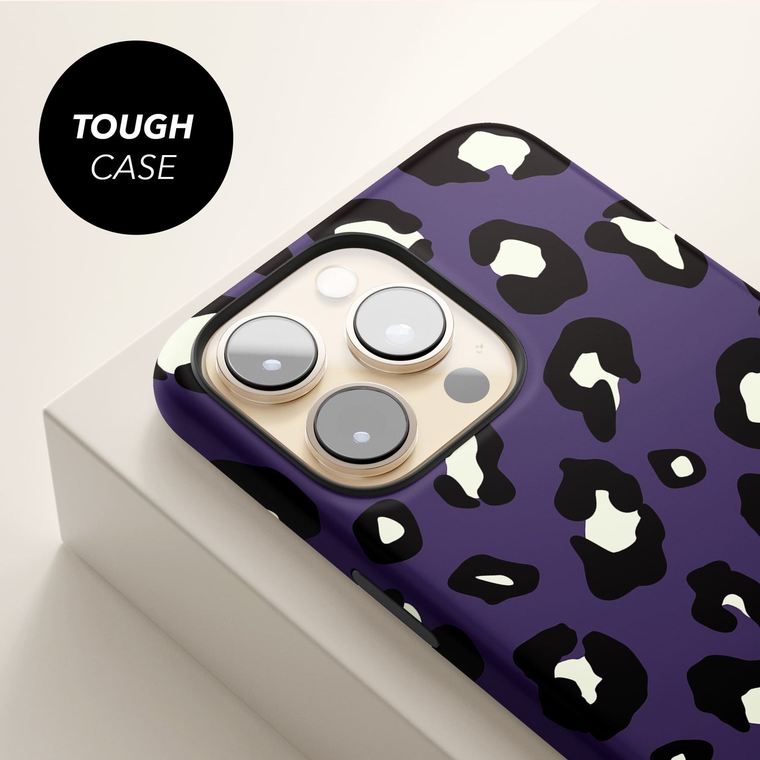 Dark Purple Leopard Print Spots Pattern Phone Case  Phone Case