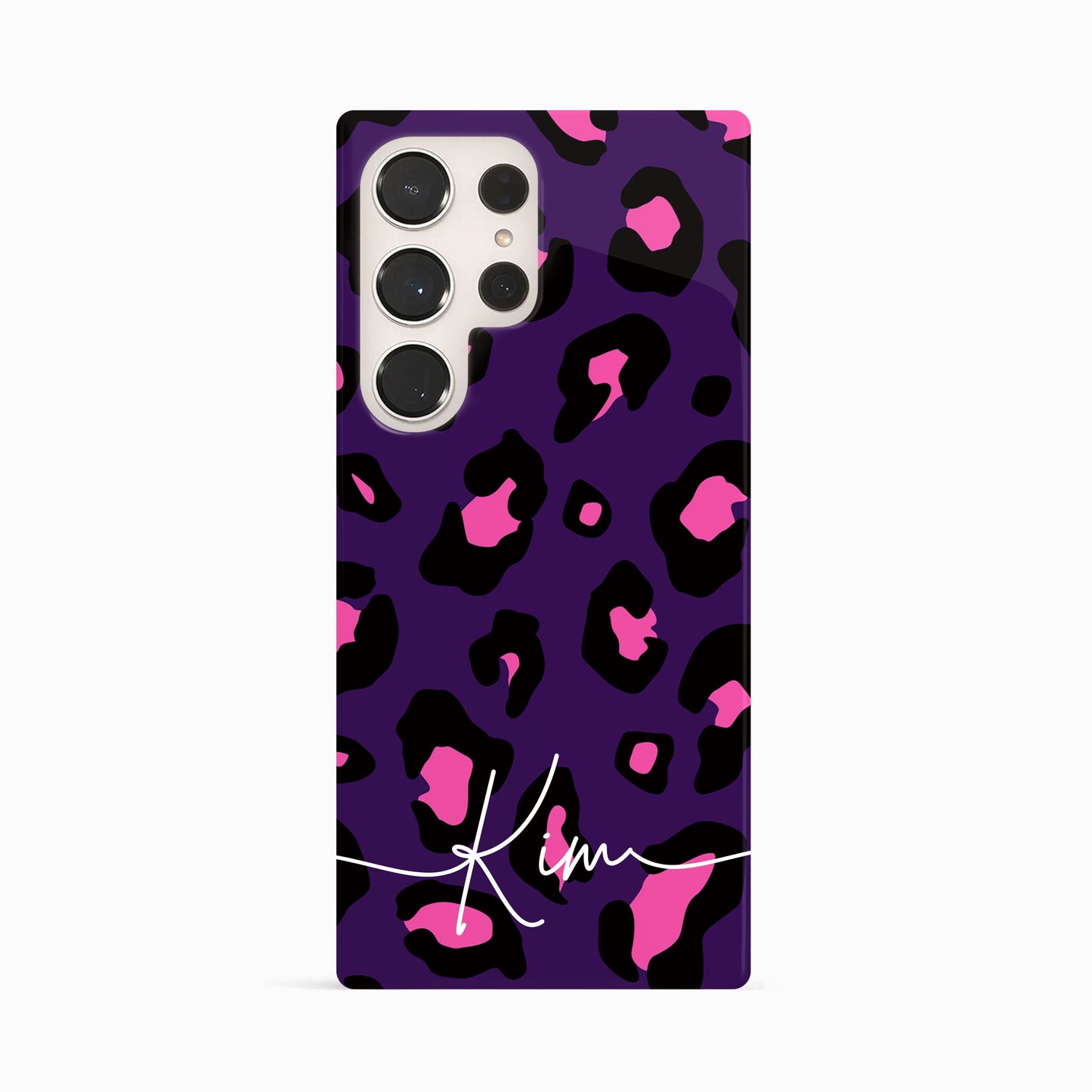 Dark Purple and Pink Leopard Print Custom Case Phone Case