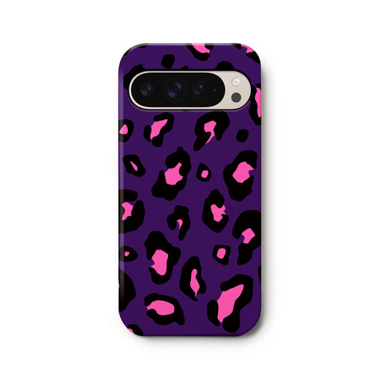 Purple & Pink Leopard Print Google Pixel Case Google Pixel 9 Phone Case