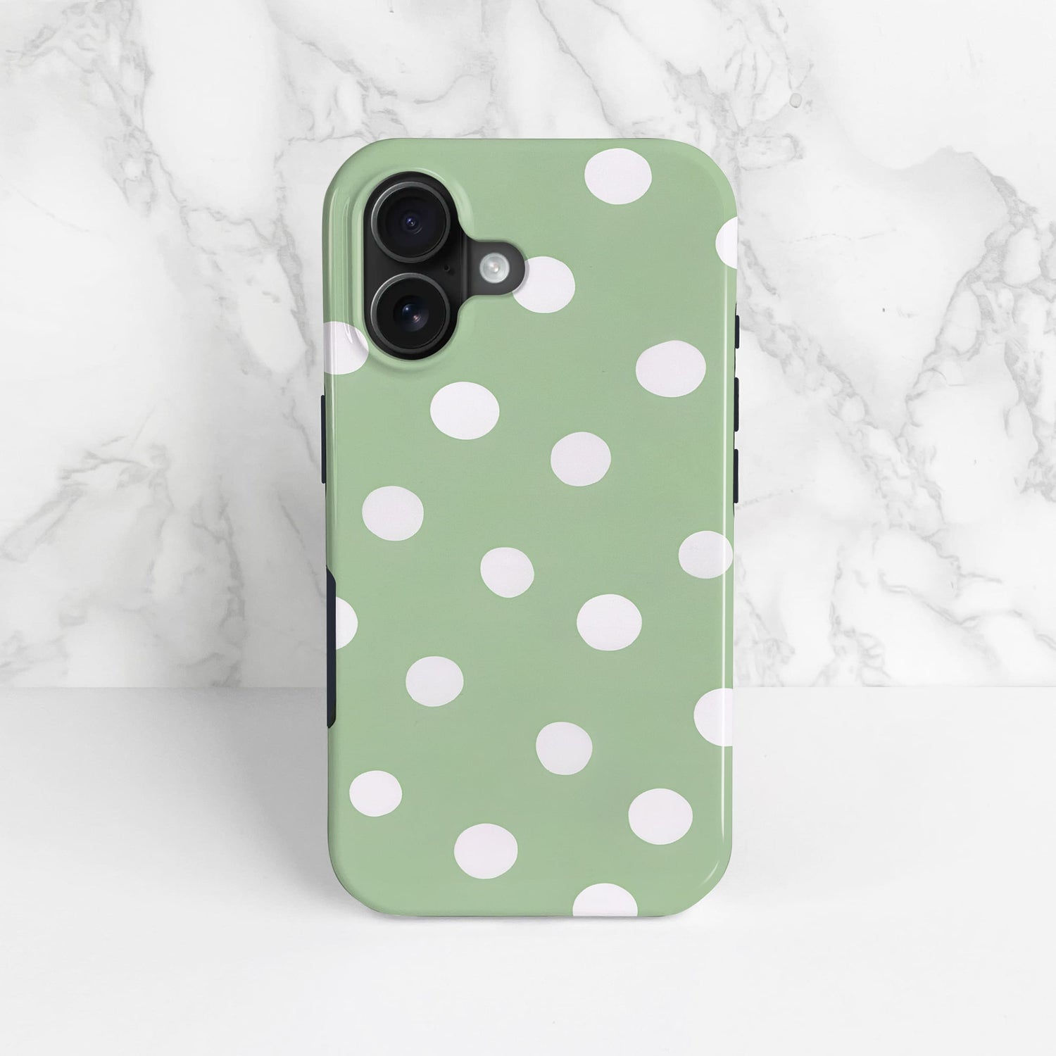 Muted Green Polka Dot Phone Case  Phone Case