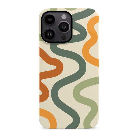 Wavy Pattern Desert Print Case iPhone 14 Phone Case