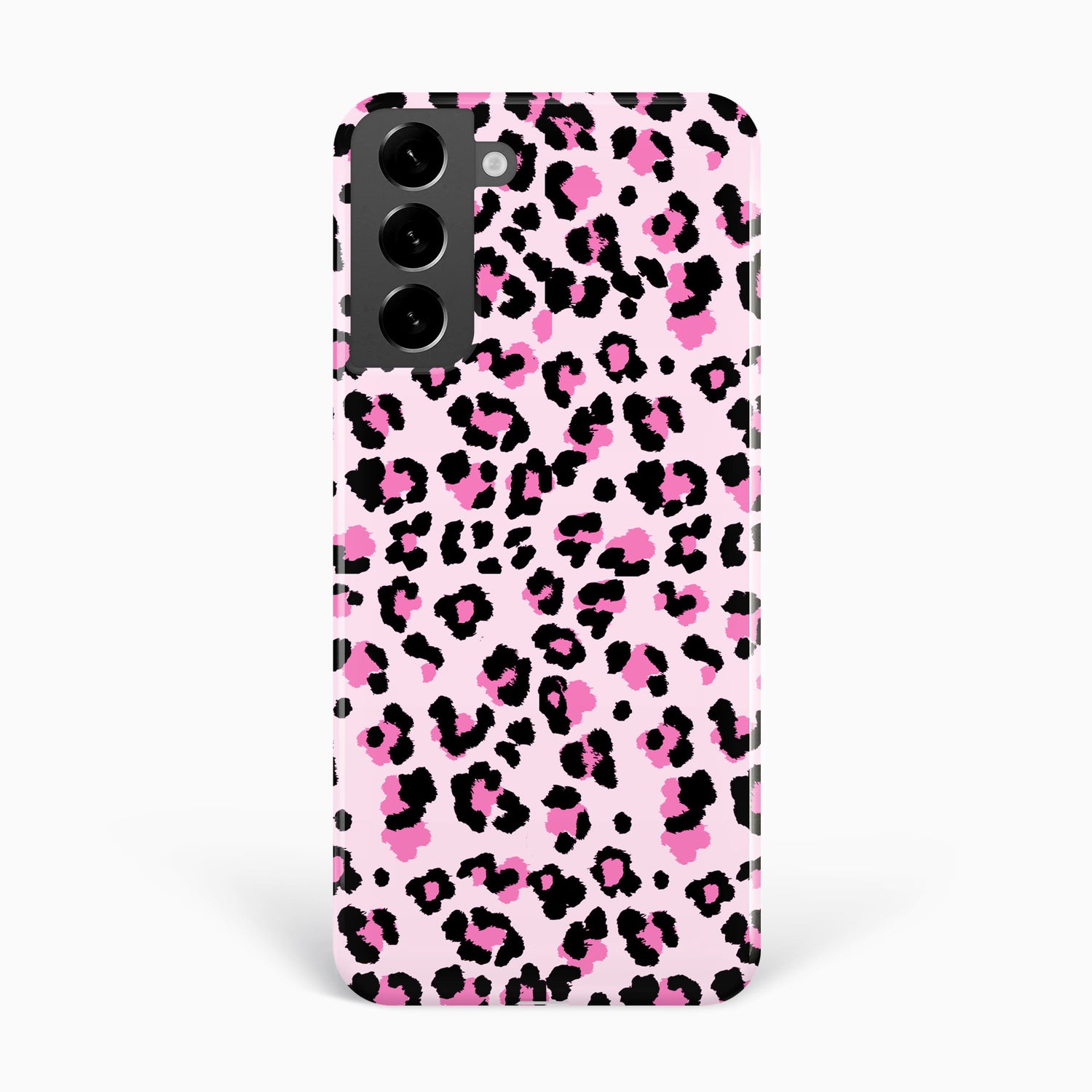 Pink Micro Leopard Print Pattern Case Samsung Galaxy S23 Phone Case