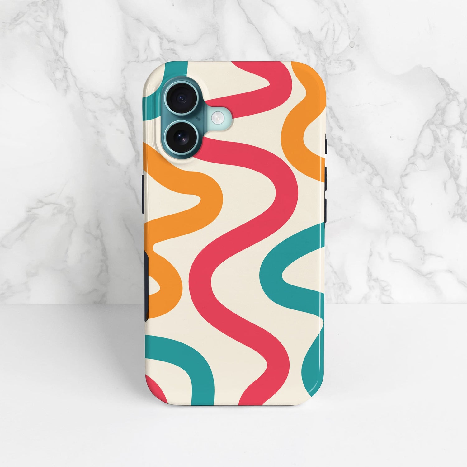 Wavy Primary Colours Abstract Pattern Case  Phone Case