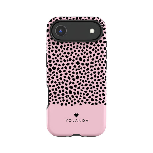 Personalised Pink Cheetah Print Case Phone Case