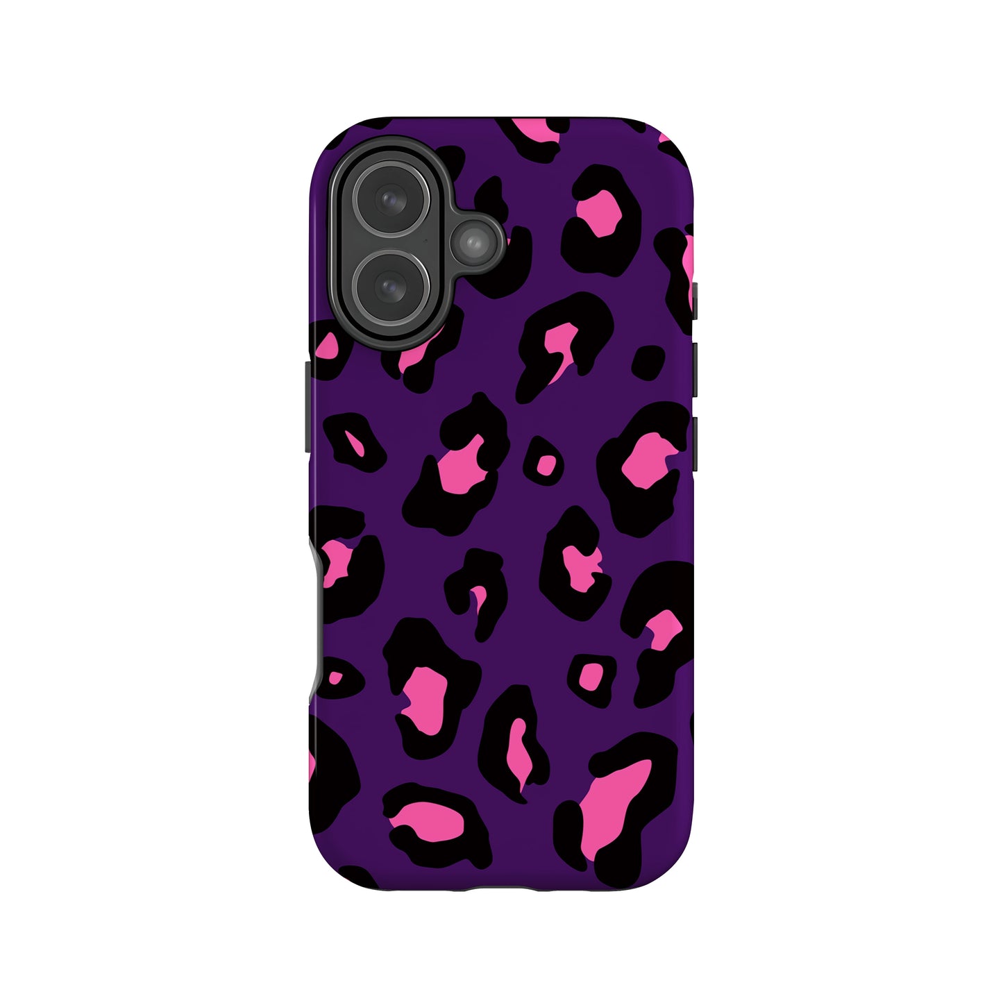 Dark Purple Leopard Spot Pattern Case iPhone 17 Phone Case