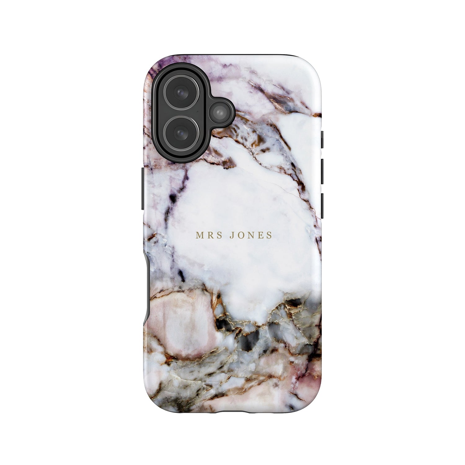 Personalised Gold Marble Phone Case iPhone 17 Phone Case