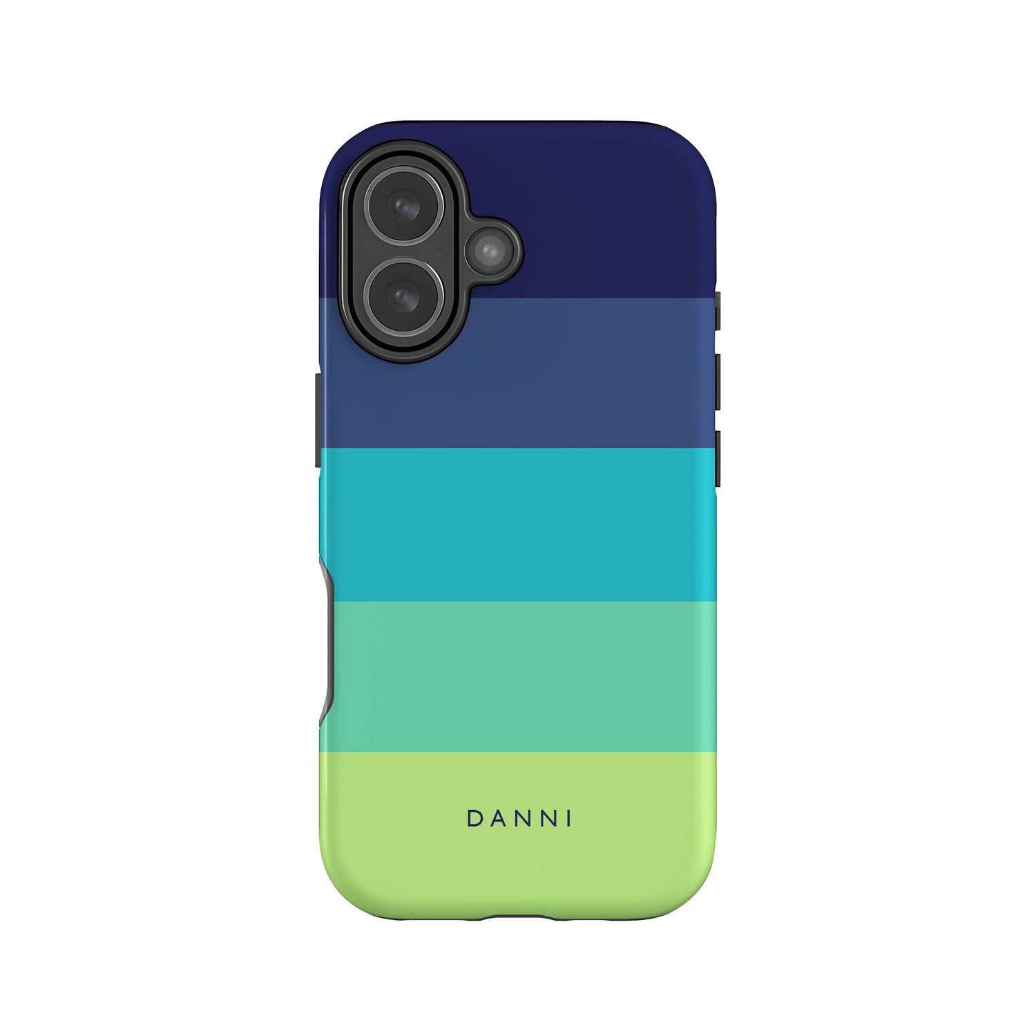Blue Turtle Stripes Phone Case iPhone 17 Phone Case