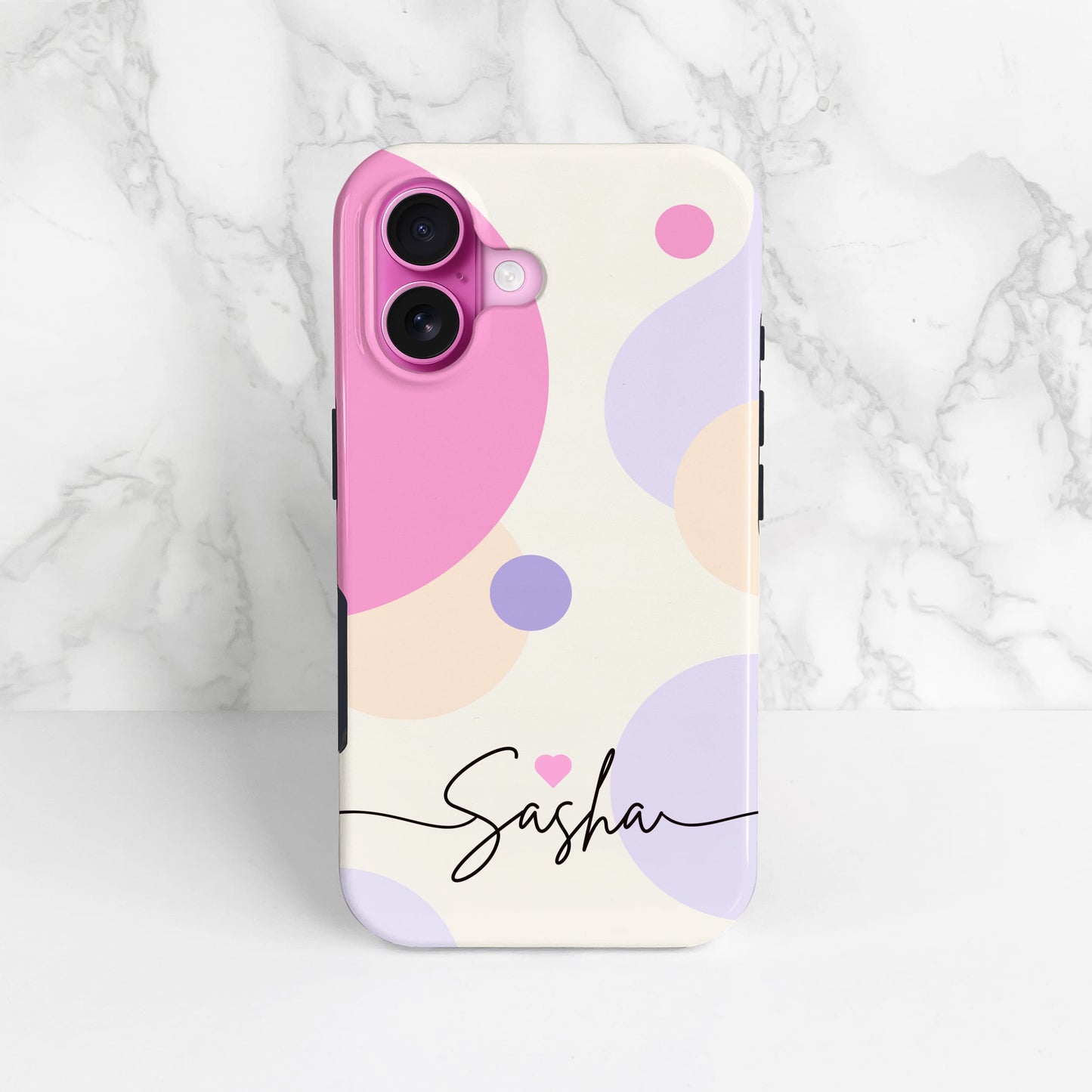 Abstract Pink Spots Personalised Case  Phone Case