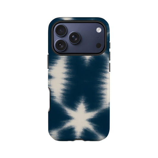 Navy Blue Tie Dye Print Phone Case Phone Case