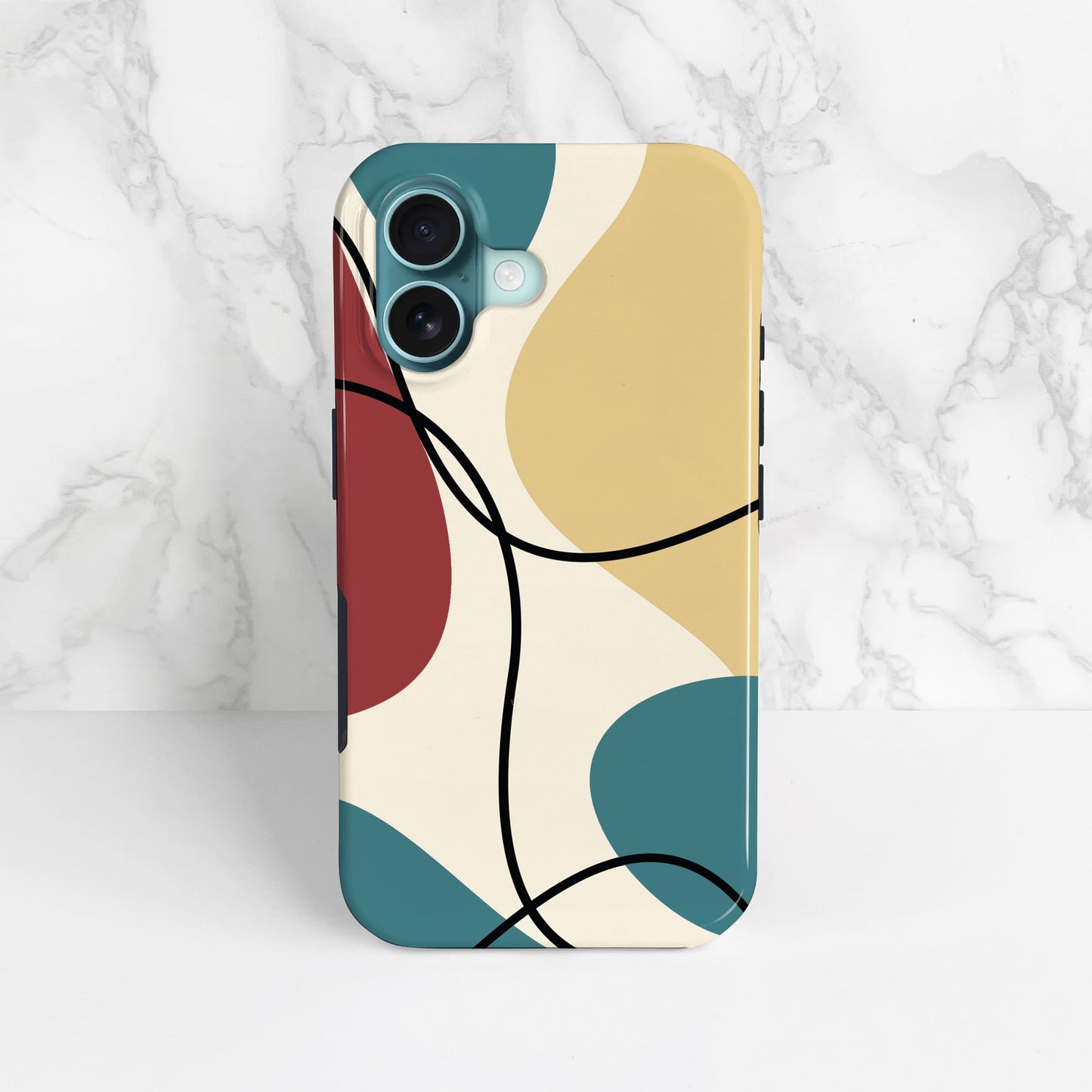 Red and Blue Abstract Print Case  Phone Case