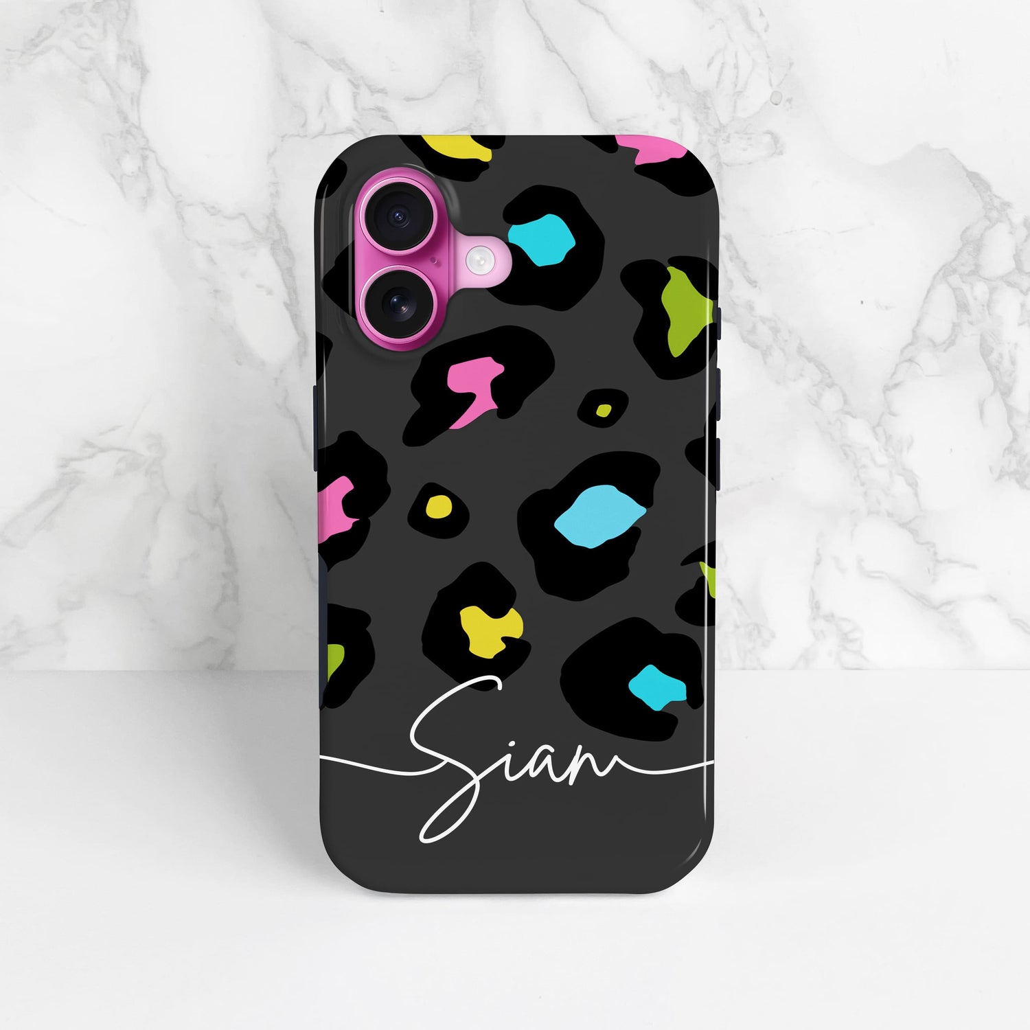 Personalised Grey Leopard Print Phone Case  Phone Case