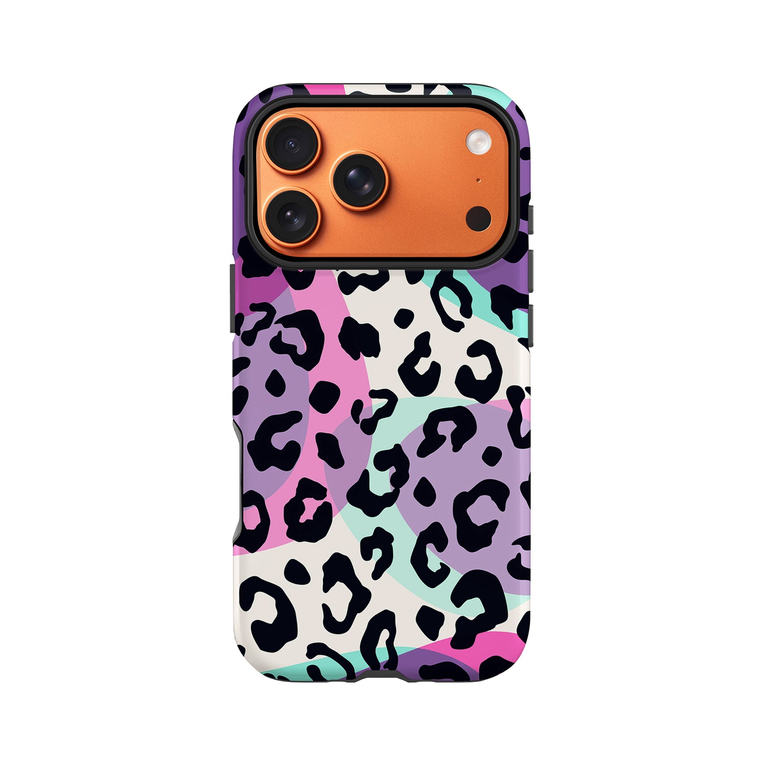 Abstract Multicolour Leopard Spots Case iPhone 17 Pro Phone Case