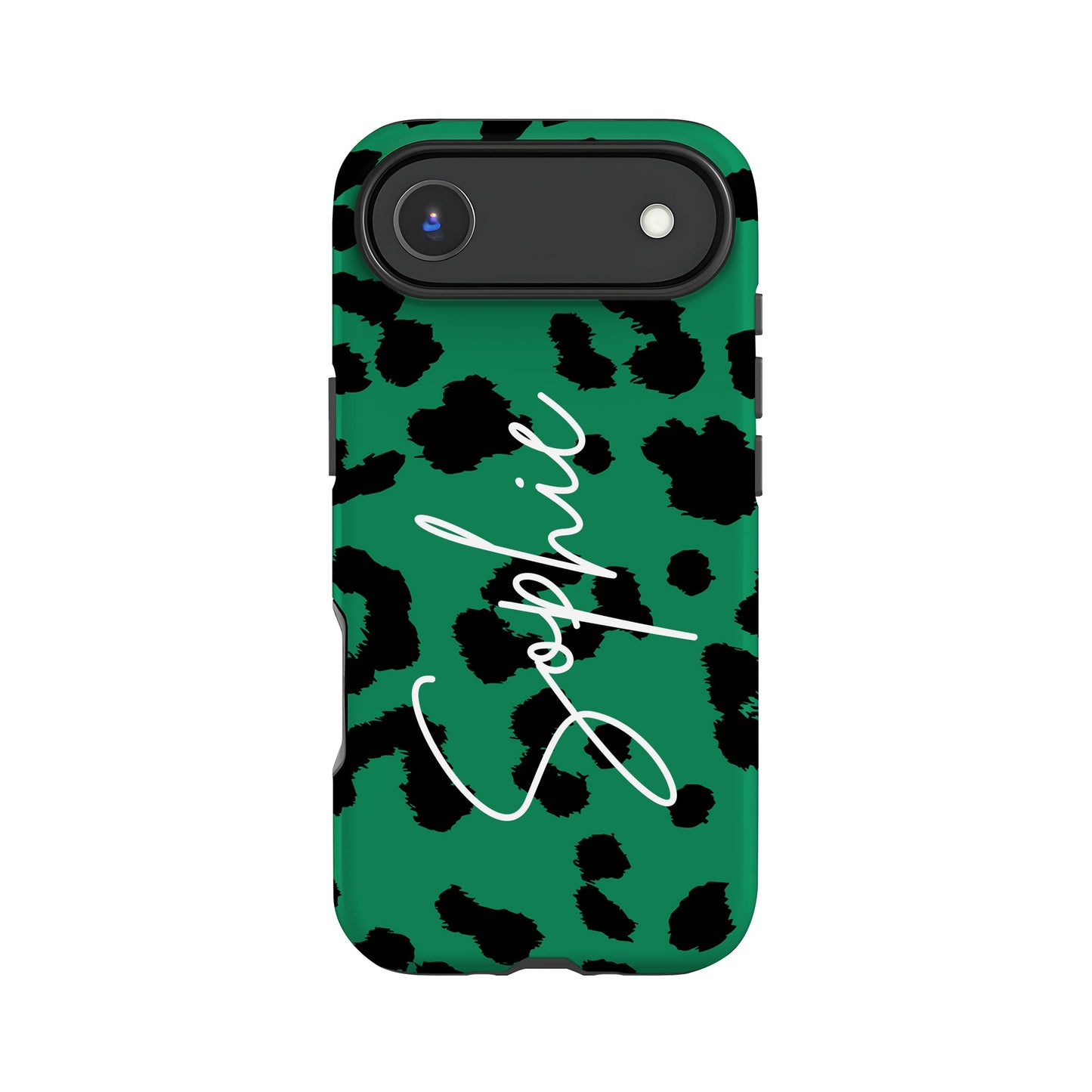 Green Custom Leopard Print Phone Case iPhone 17 Air Phone Case