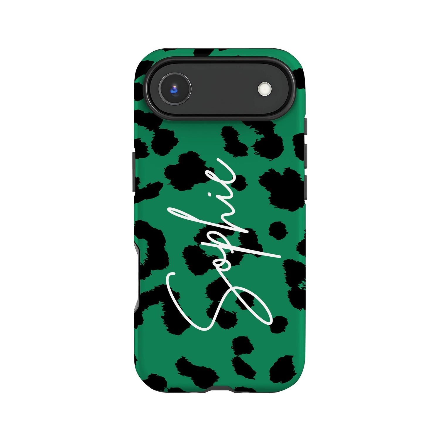 Green Custom Leopard Print Phone Case iPhone 17 Air Phone Case