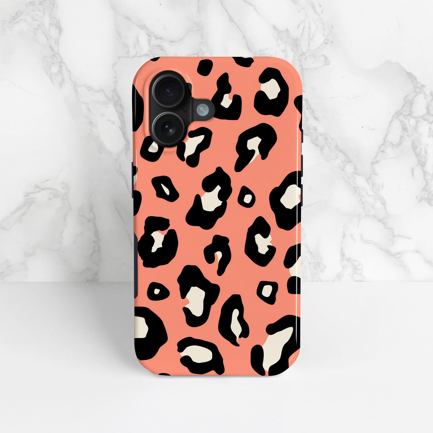 Orange Coral Leopard Print Case  Phone Case