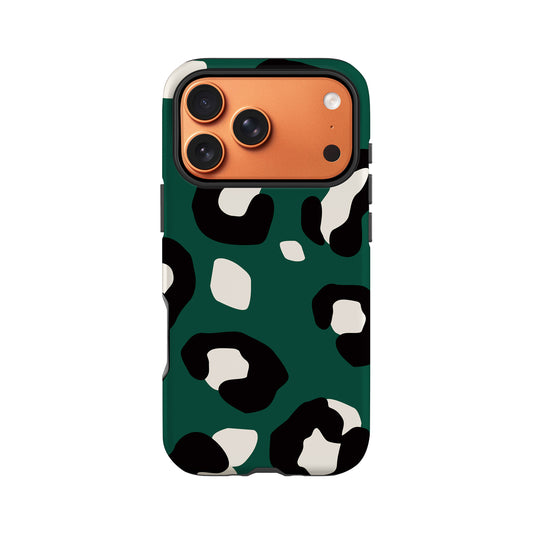 Dark Forest Green Modern Leopard Print Case Phone Case