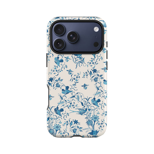 Baroque Bird Print Pattern Case iPhone 17 Pro Phone Case