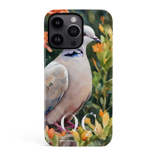 Floral Dove Print Case iPhone 15 Phone Case