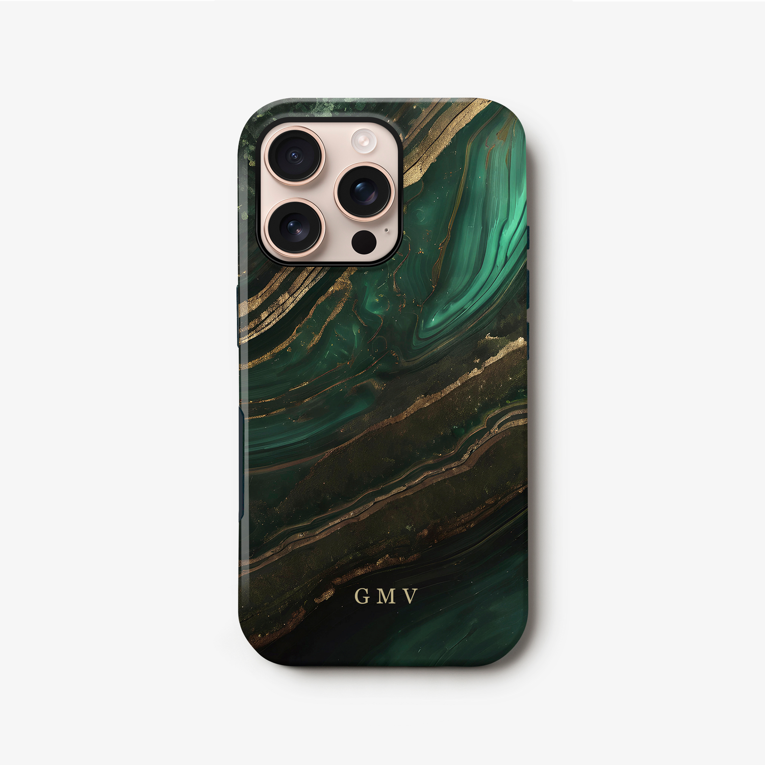 Gold Forest Marble Print Case iPhone 16 Phone Case