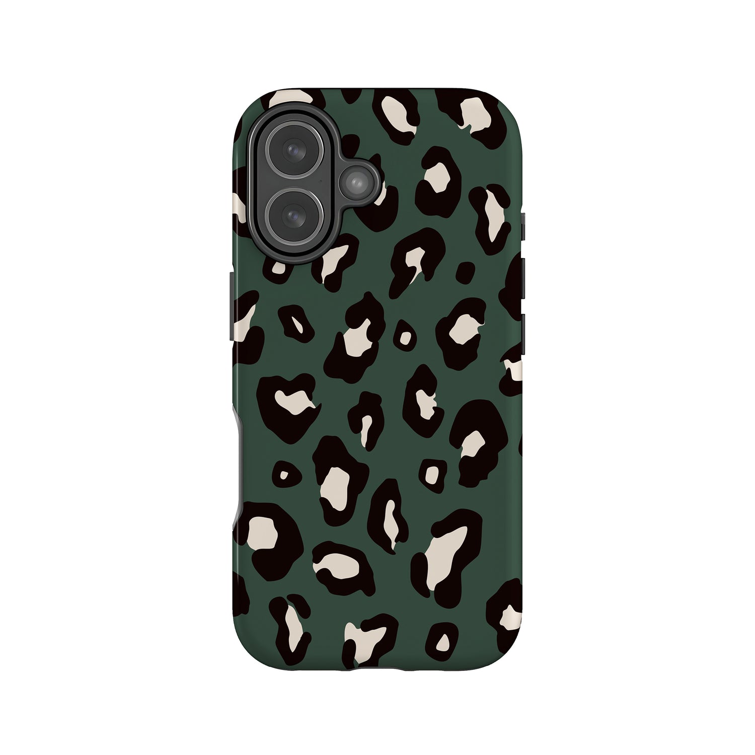 Dark Forest Green Leopard Print Case iPhone 17 Phone Case