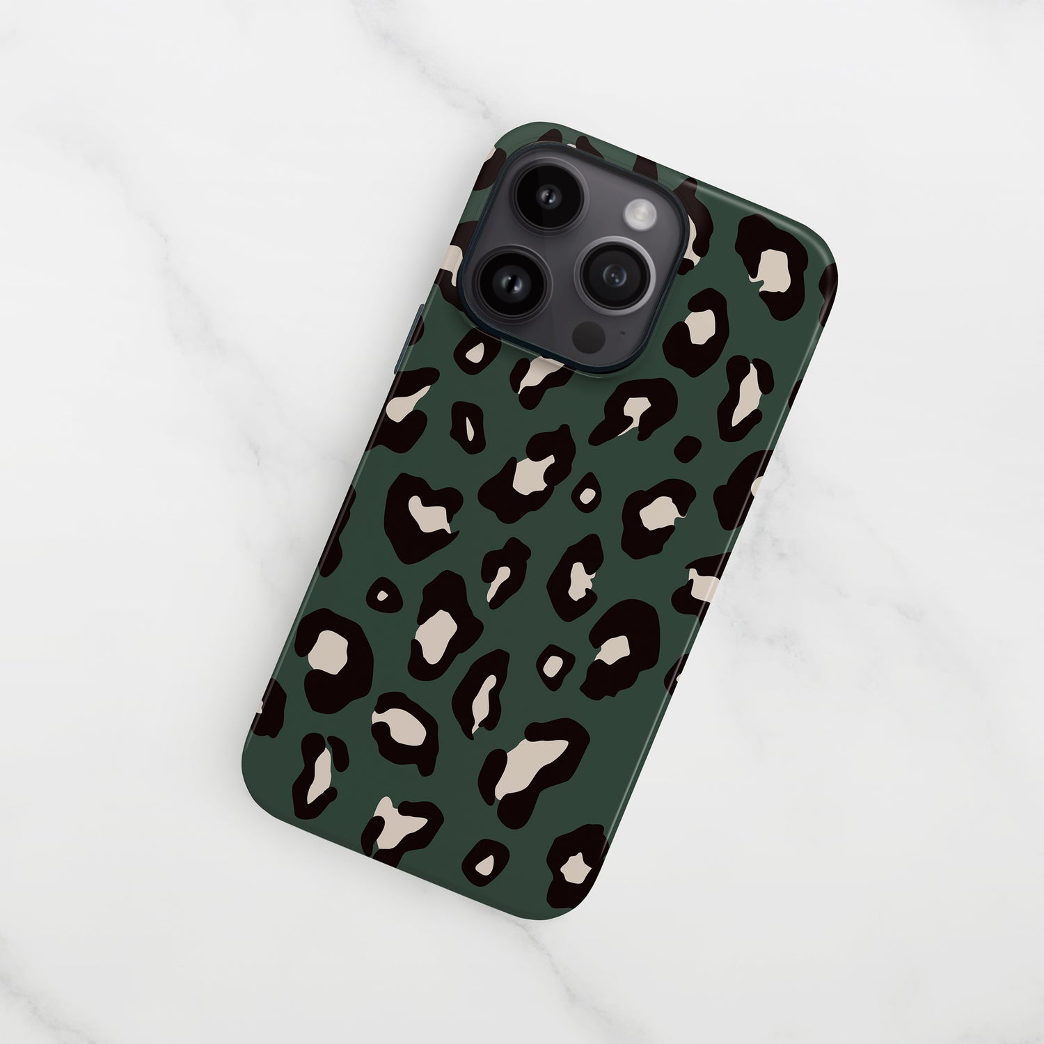 Dark Forest Green Leopard Print Case Phone Case