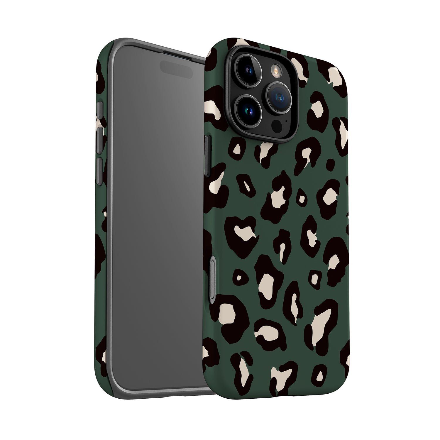 Dark Forest Green Leopard Print Case Phone Case