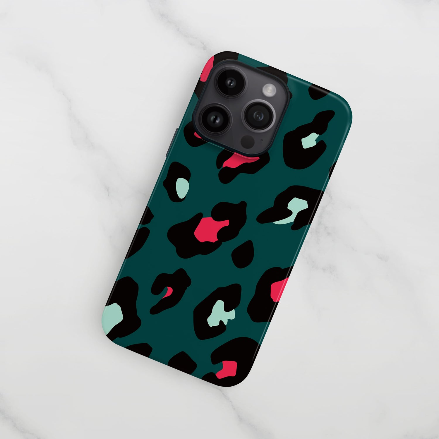 Green and Red Leopard Print Phone Case  Phone Case