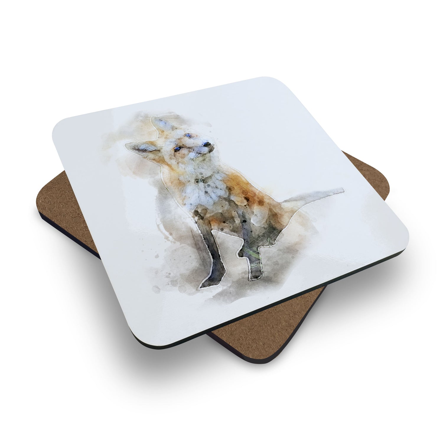 Fox Art Coaster Gift Set  Coaster