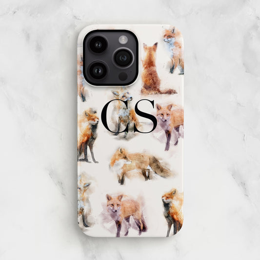 Fox Art Pattern Personalised Case  Phone Case
