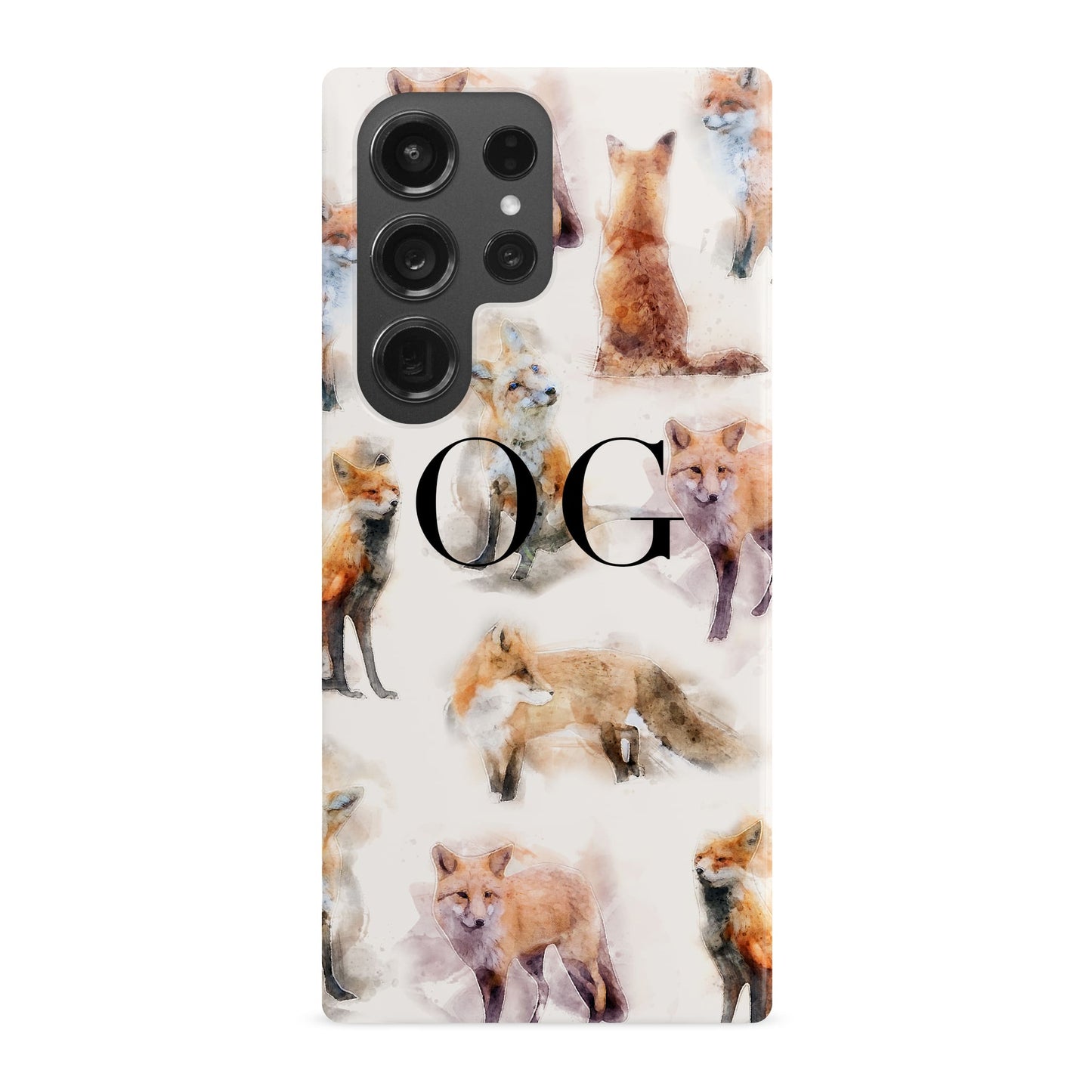 Fox Art Pattern Personalised Case Samsung Galaxy S23 Ultra Phone Case