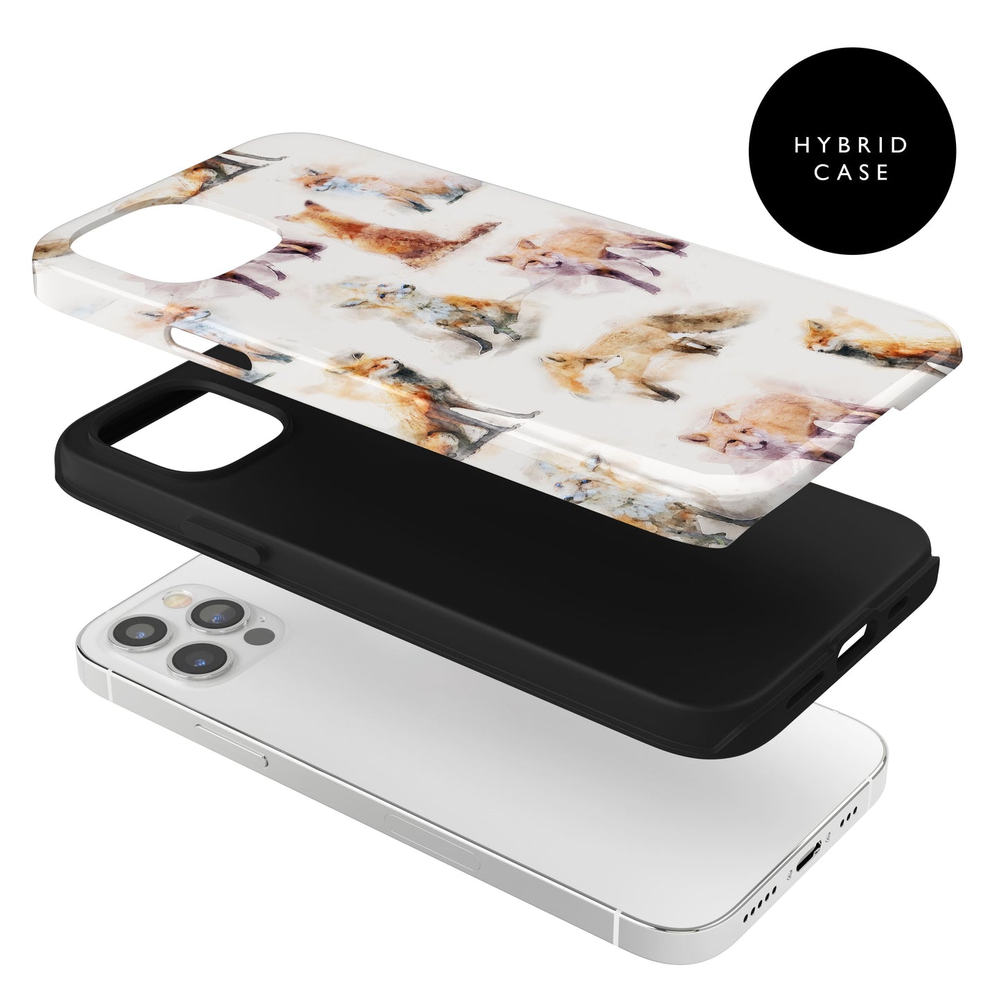 Fox Art Pattern Personalised Case  Phone Case