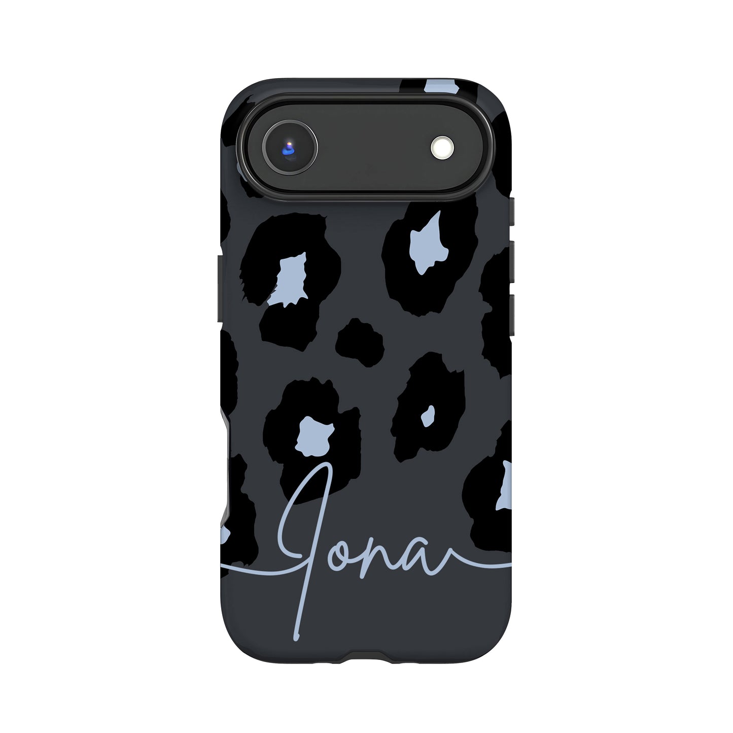 Glacier Blue Leopard Print Case iPhone 17 Air Phone Case