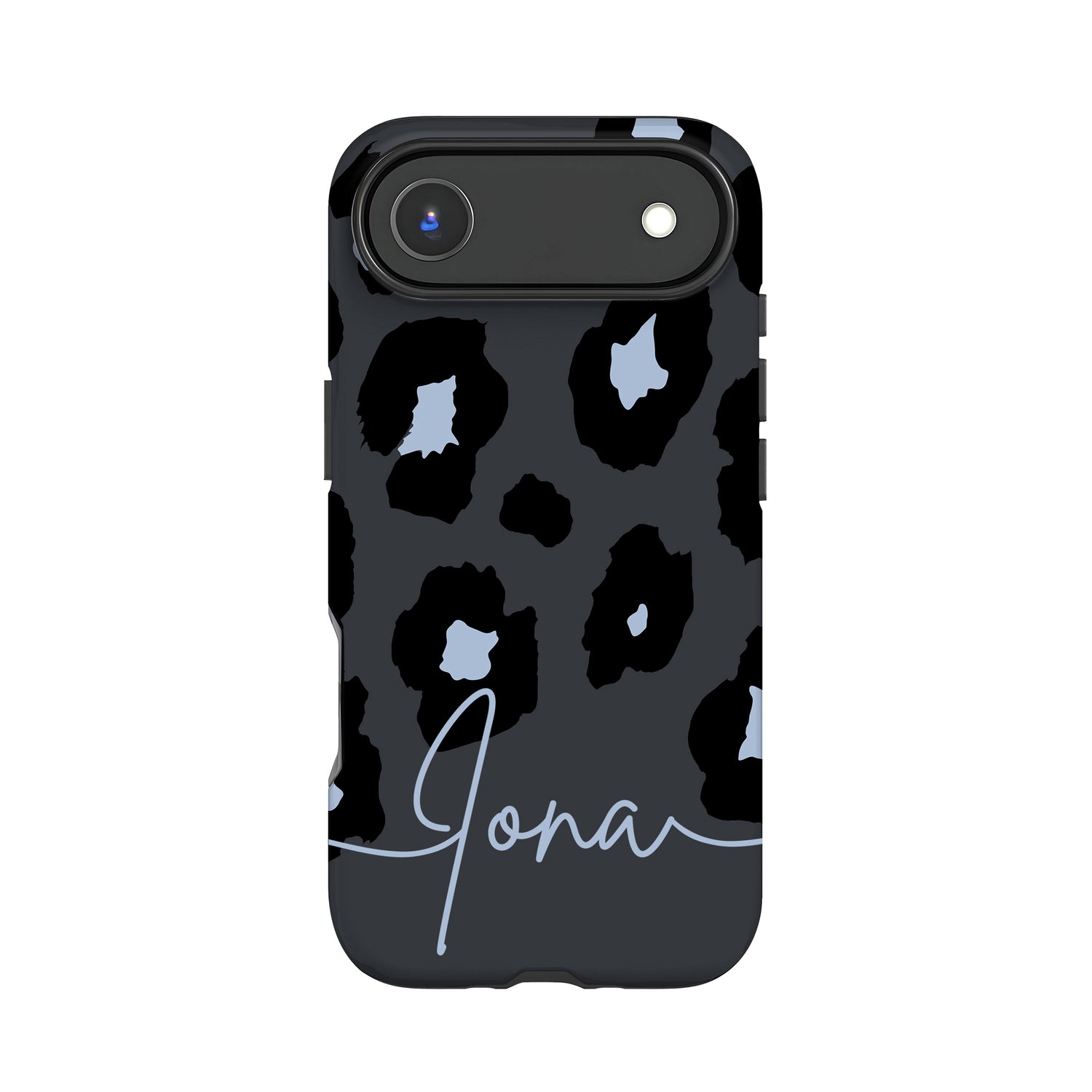 Glacier Blue Leopard Print Case iPhone 17 Air Phone Case