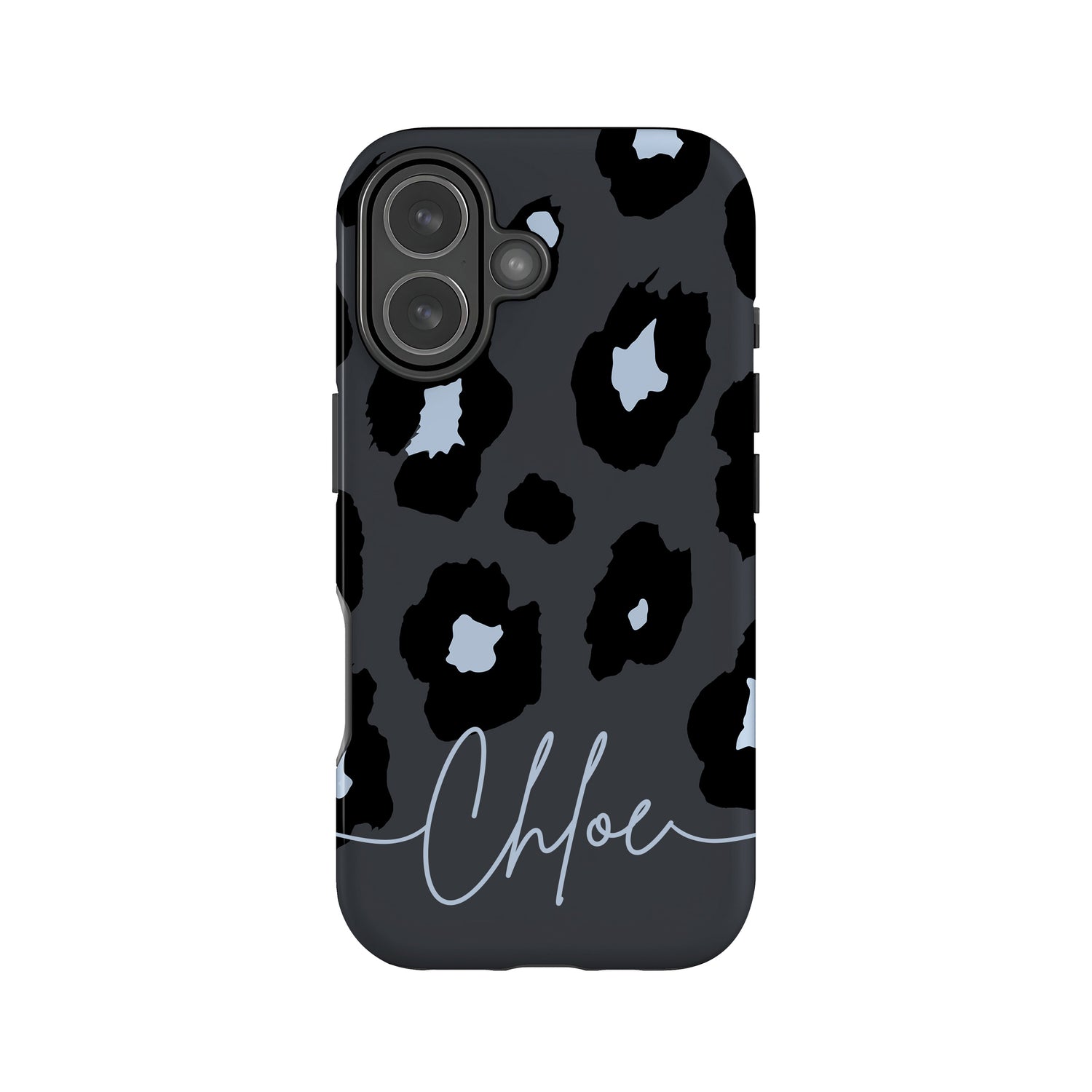 Glacier Blue Leopard Print Case iPhone 17 Phone Case