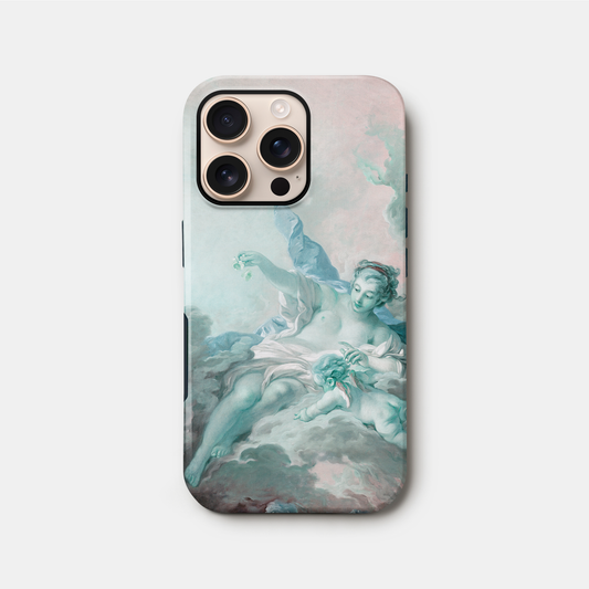 Vintage Teal Goddess Art Case iPhone 16 Phone Case