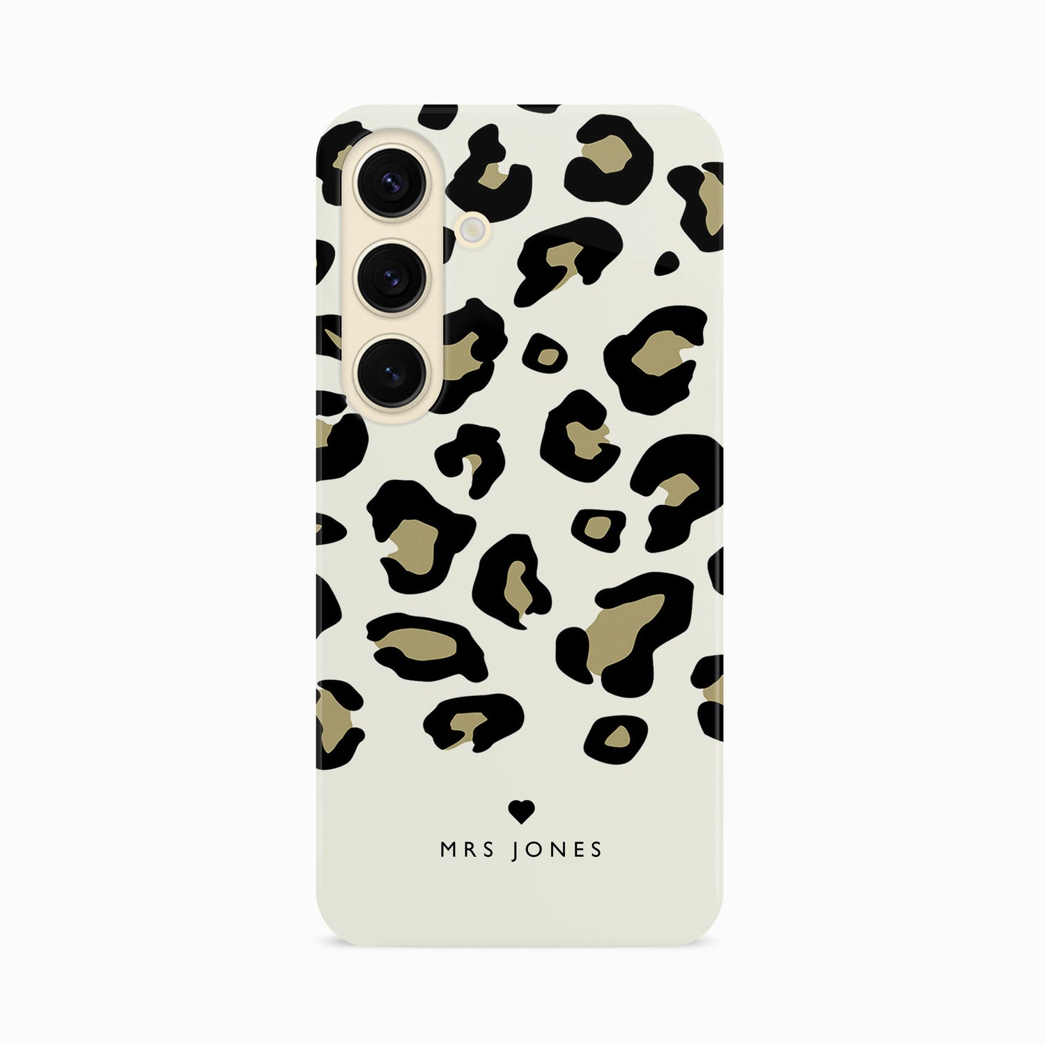 Gold Leopard Print Personalised Phone Case Samsung Galaxy S24 Phone Case