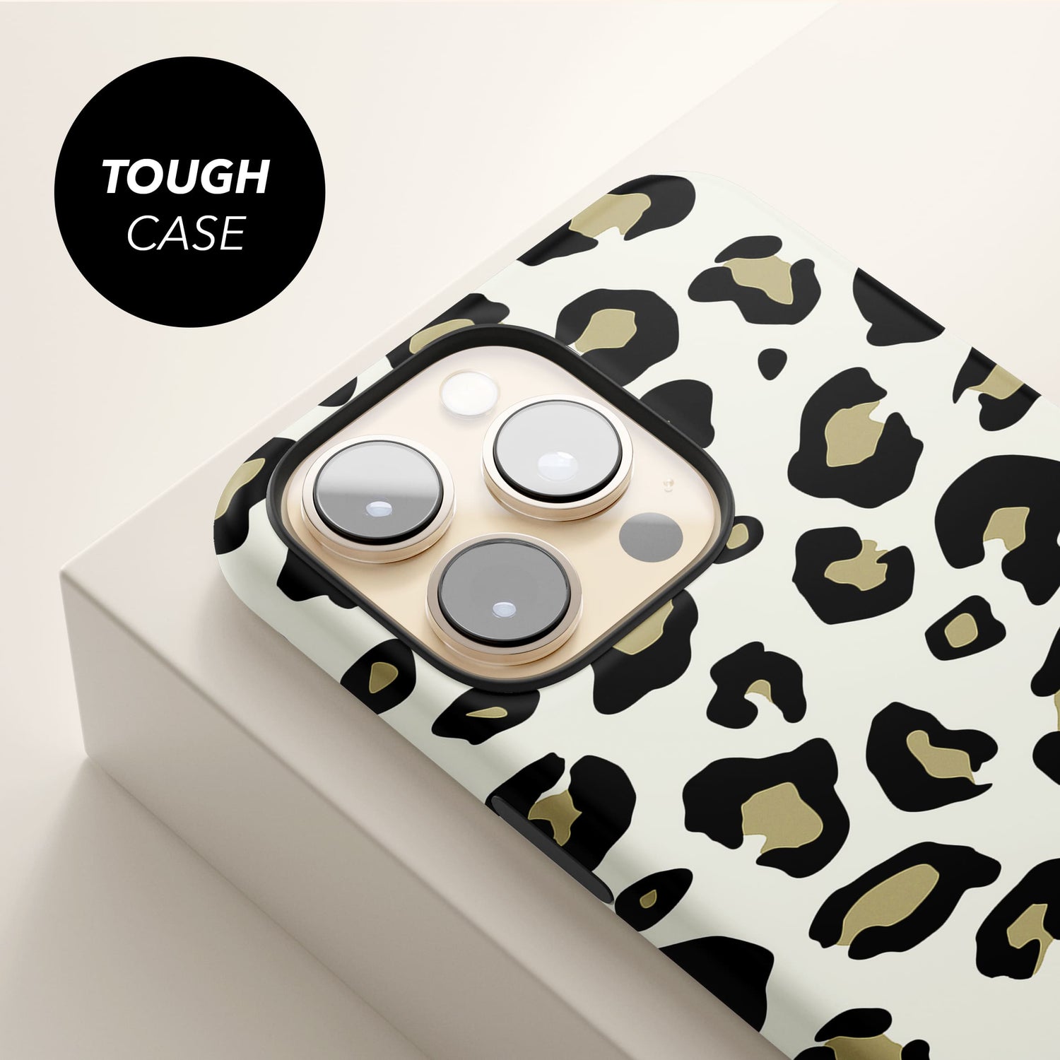 Gold Leopard Print Personalised Phone Case  Phone Case