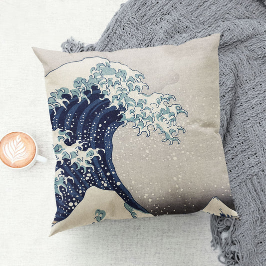 The Great Wave Japanese Art Cushion  Cushion